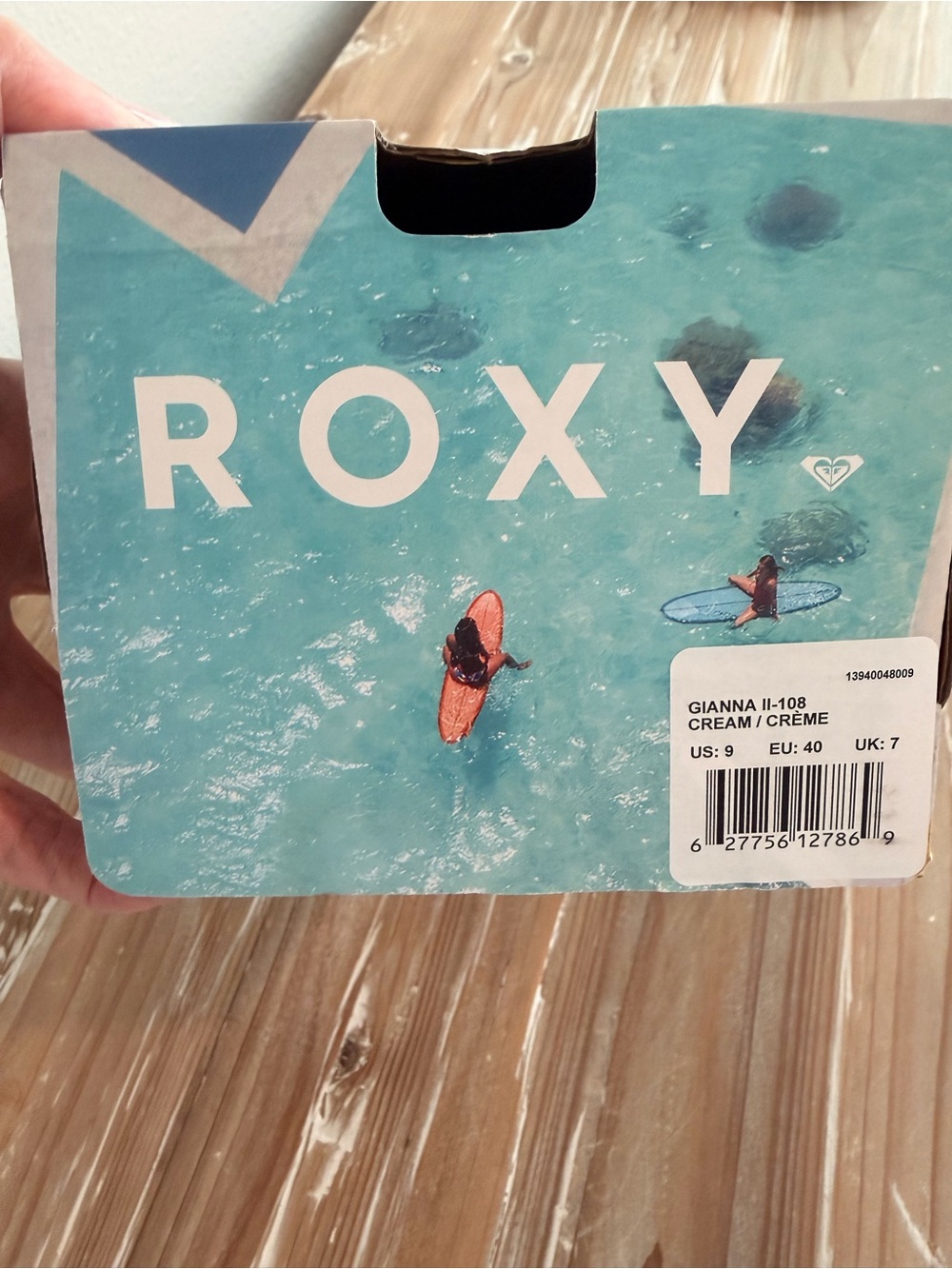 Roxy Gianna II Cream & Tan Flip Flop Beach Vacation (Size 9) - Picture 11 of 14